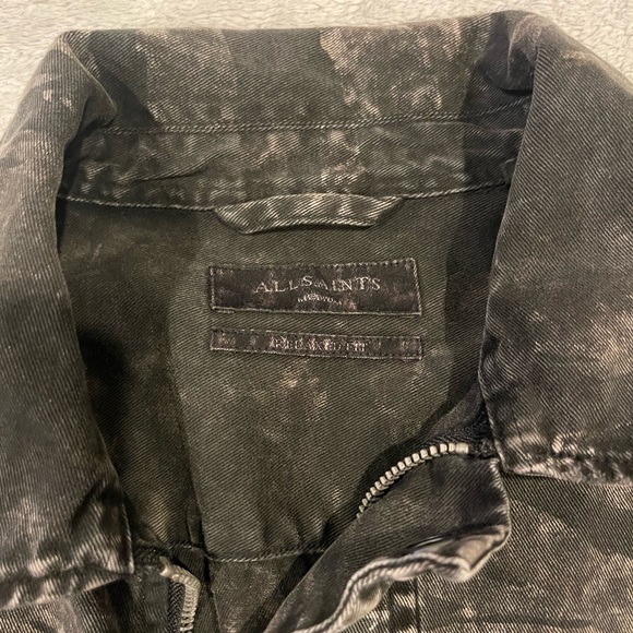 All saints button down black camo jacket - Picture 3 of 3